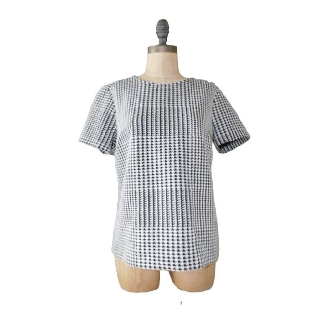 Ann Taylor Black and White Houndstooth skirt set